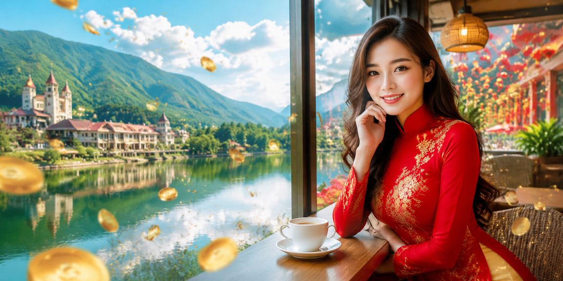 Phụ nữ mặc áo dài tại Sapa tham gia trải nghiệm xổ số và giải trí trực tuyến